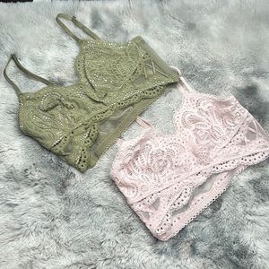 Nwt Victoria secret lace bralette bundle